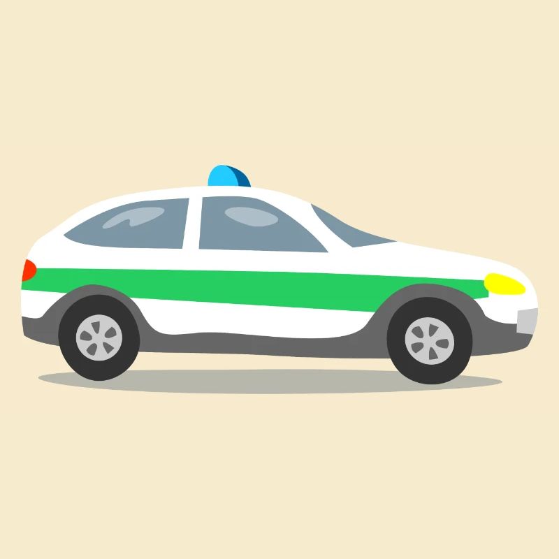 Polizeiauto mit Blaulicht