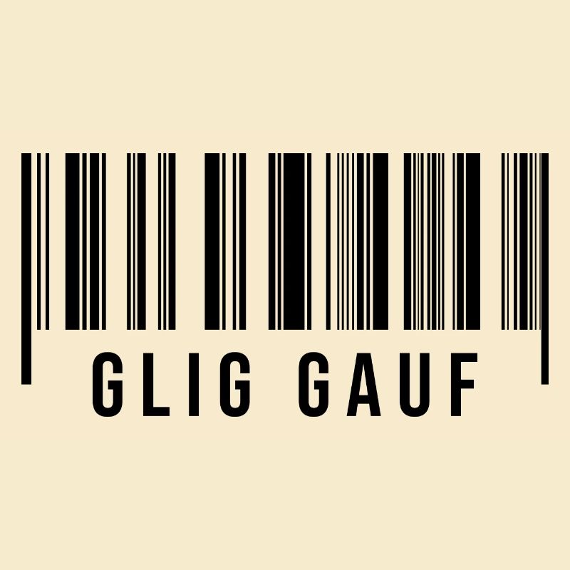Erzgebirge Strichcode Glück auf