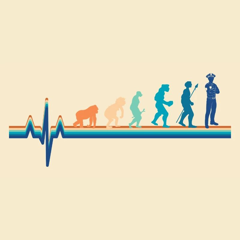 Evolution Heartbeat Policeman