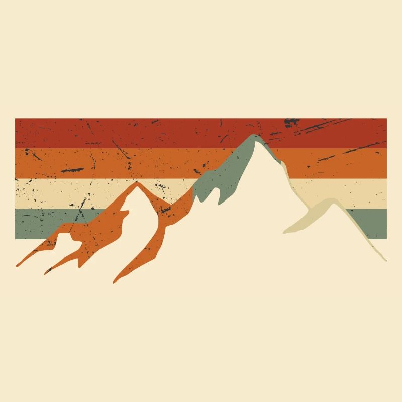 Retro Mountain Vintage Gift Idea