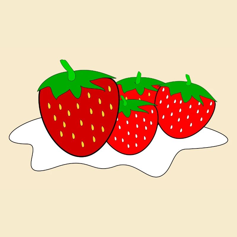 Erdbeeren mit Sahne