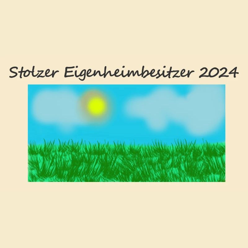 Stolzer Eigenheimnesitzer