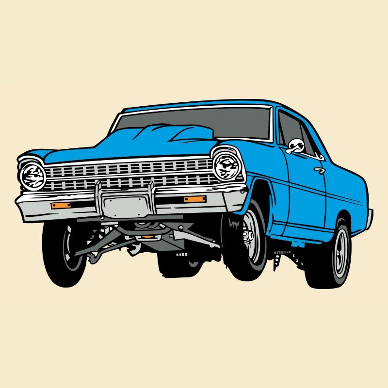 dragster blue
