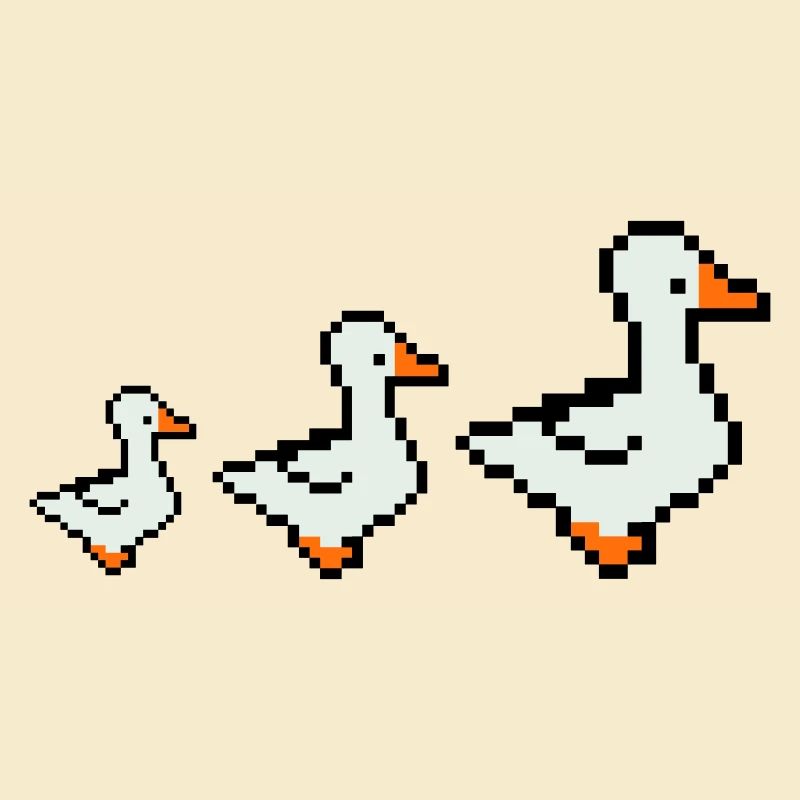 Canards pixellisés
