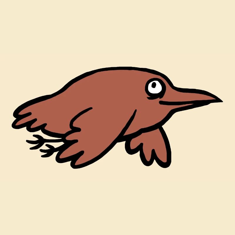 brauner Vogel