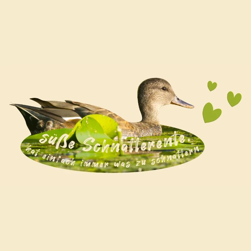Schnatterente schnattern Quasselstrippe