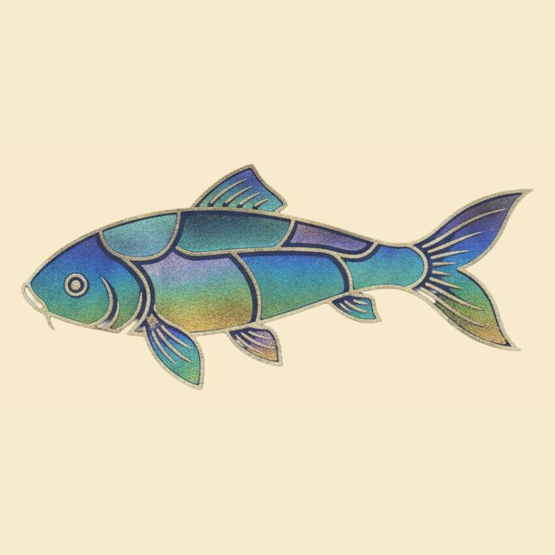Gradient Pattern Iridescent Koi Fish