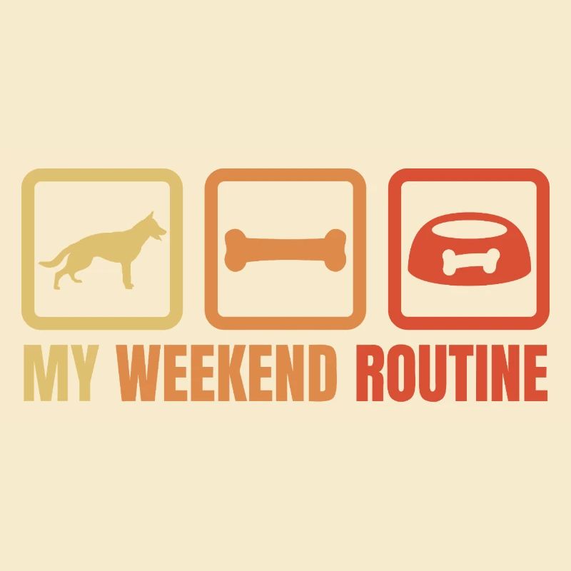 Schäferhund Wochenendroutine
