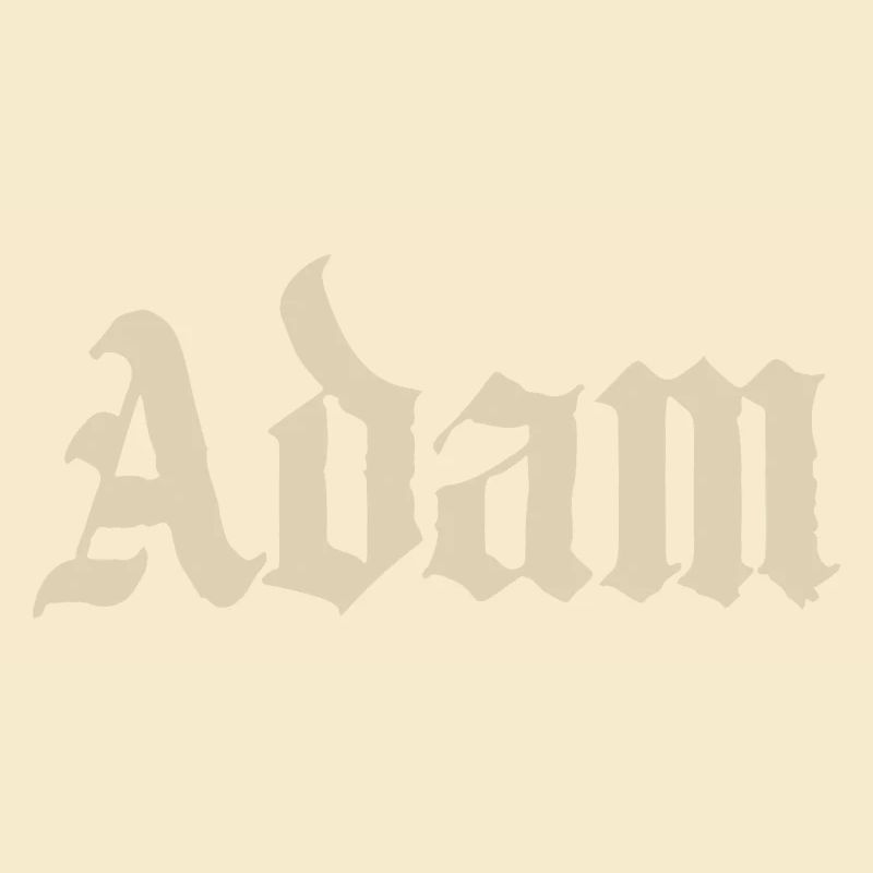 Chemise Adam Gothic Script