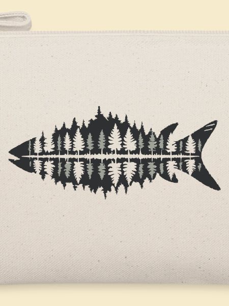 Fischer Natur Fischwald Minimalistisch