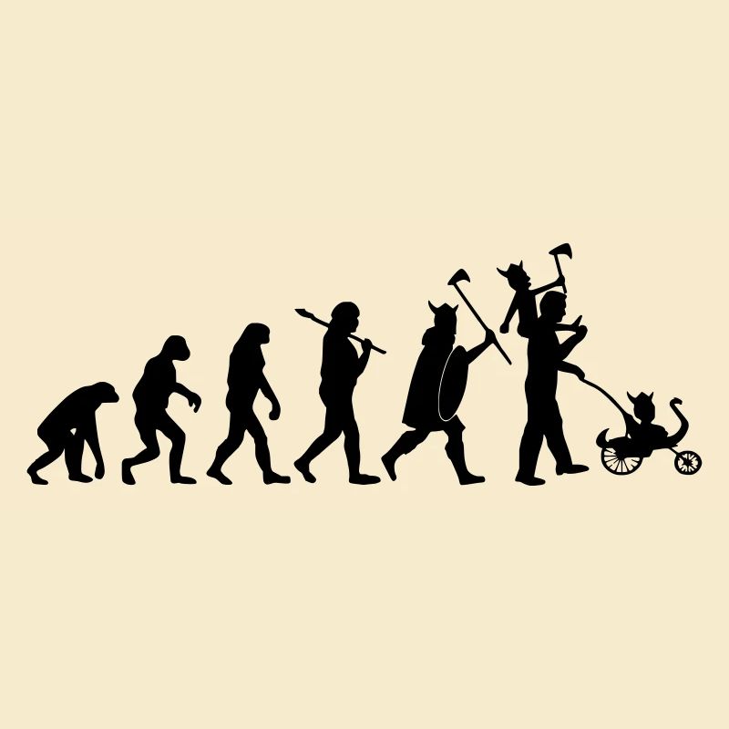 evolution daddy viking