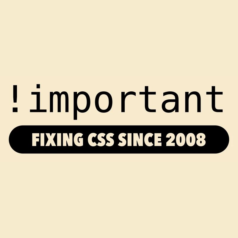 Important! - fixation depuis 2008 css