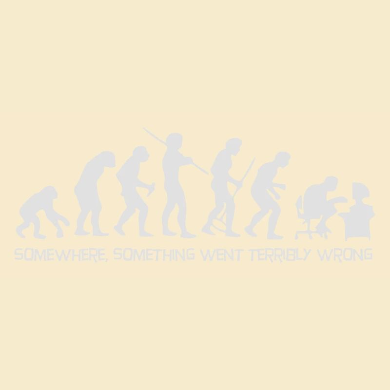 Darwin's Human Evolution From Ape To Digital Man.