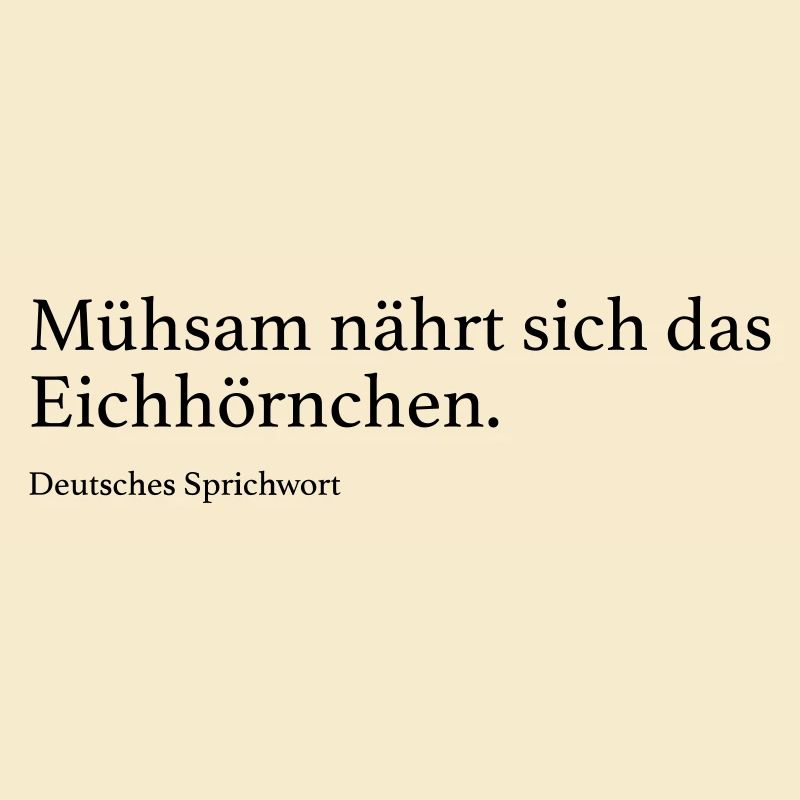 Mühsam nährt sich das Eichhörnchen.