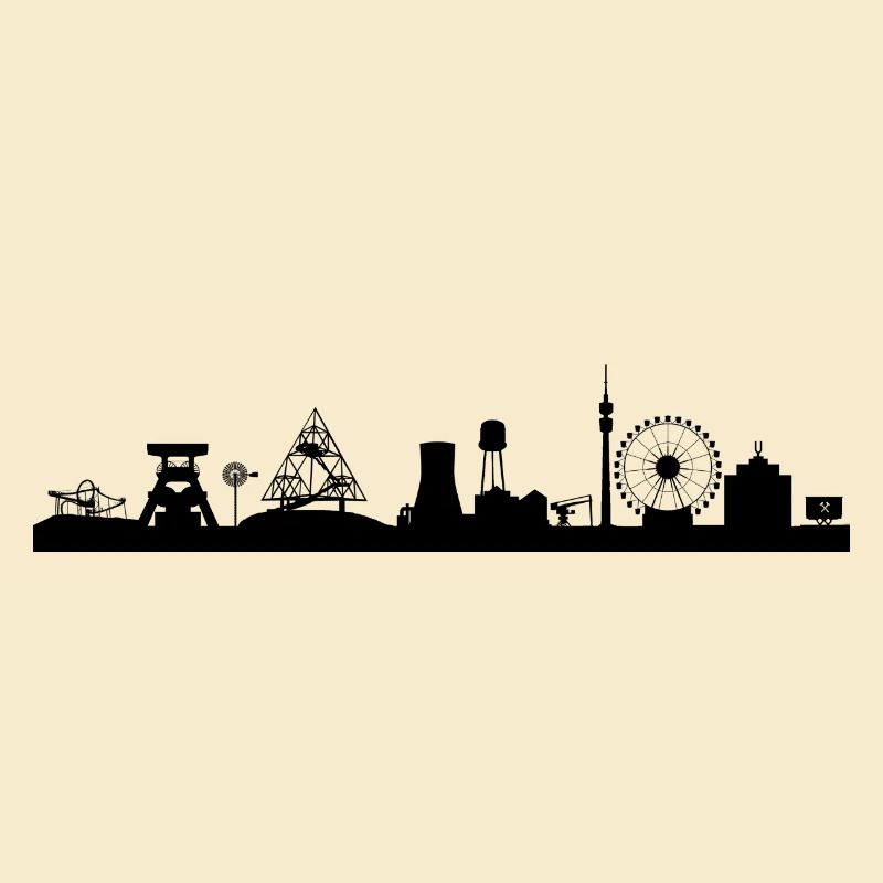 Skyline Auf Kohle geboren
