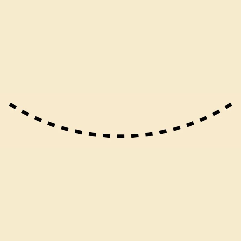 Dashed Curved Line