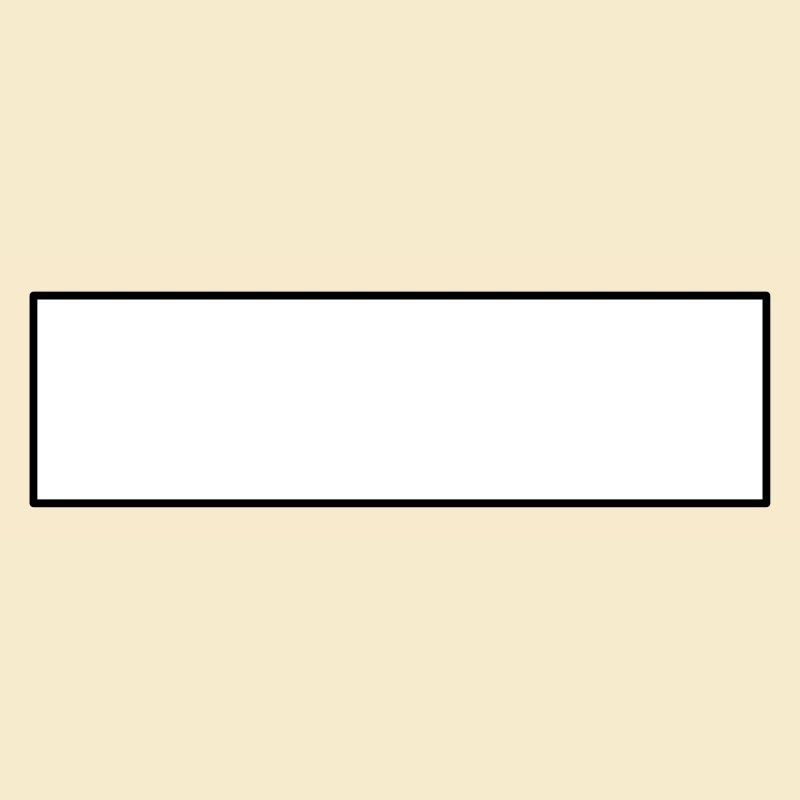 Barre blanche rectangle bouclier blanc