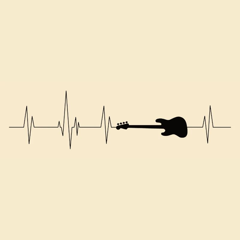 E-Gitarre Heartbeat schwarz