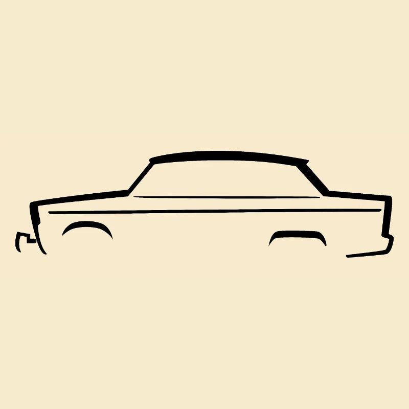 Car-Silhouette | Oldtimer | Trapez