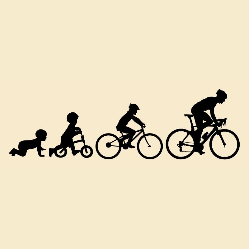 Cyclist Evolution Bicycle Biker Cyclist