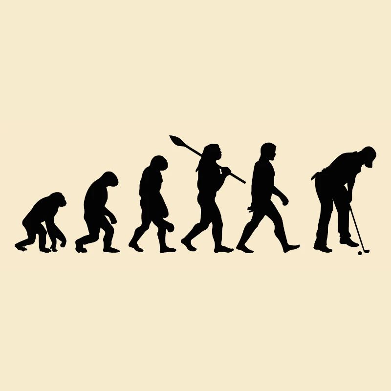 Golf Evolution from Monkey to Golfer