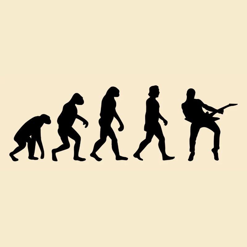 Gitarrist Evolution E-Gitarre Band Geschenk