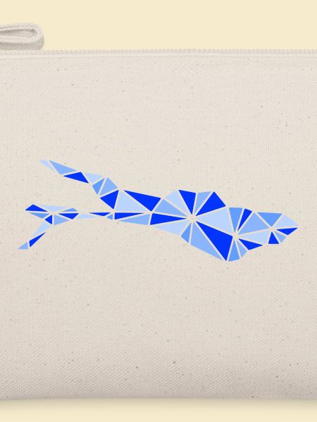 Bodensee | Polygonal | Blau