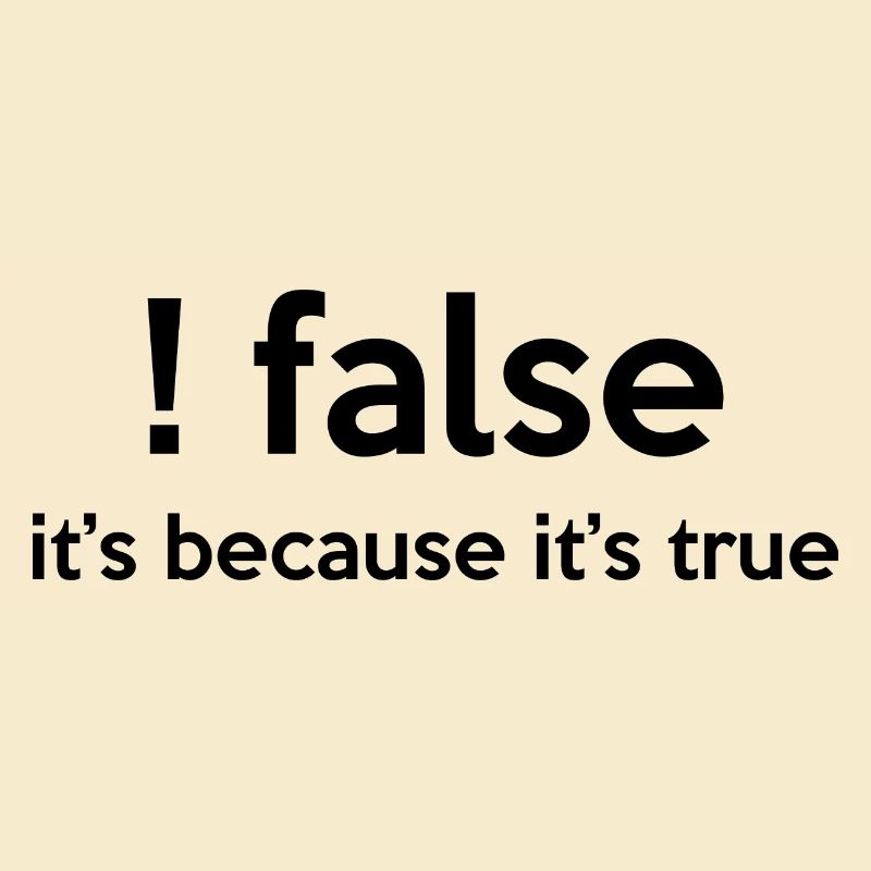 False It's Funny Because It's True Programmer Comp