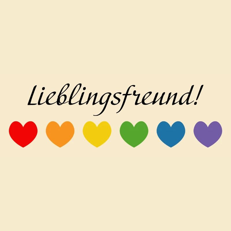 Regenbogenherzchen Lieblingsfreund