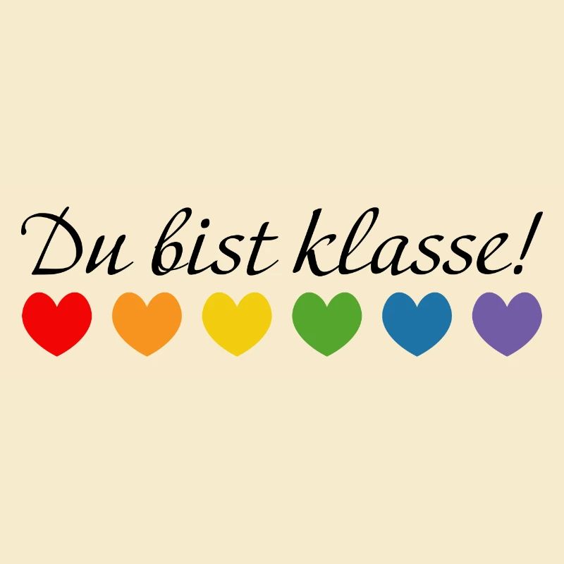 Regenbogenherzchen du bist klasse