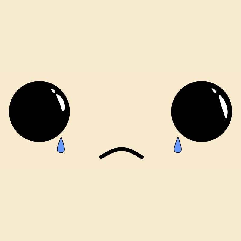 Cute sad face