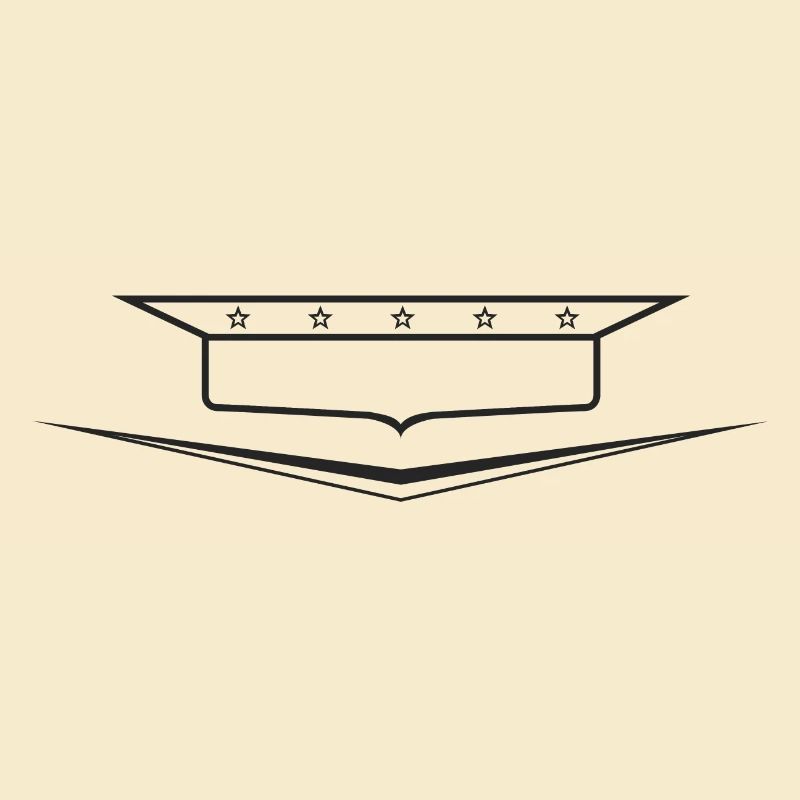 Classic Car Emblem frame empty, design yourself