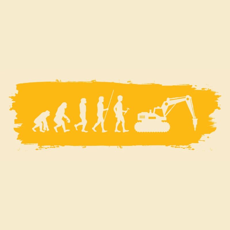 Evolution hin zum Bagger