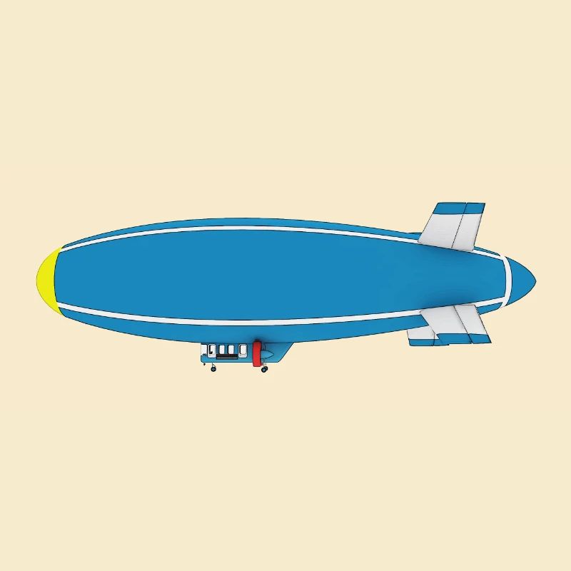 Luftschiff, Zeppelin, Seitenansicht