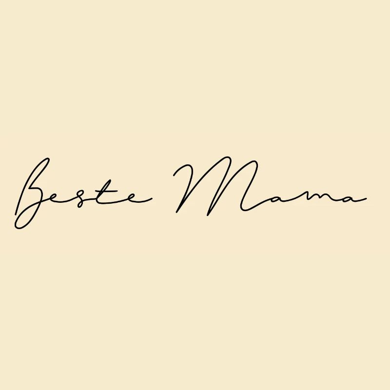 Beste Mama Handlettering Mutter Muttertag