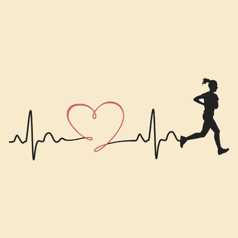 Runner Jogging Jogger Pulse Beat Gift