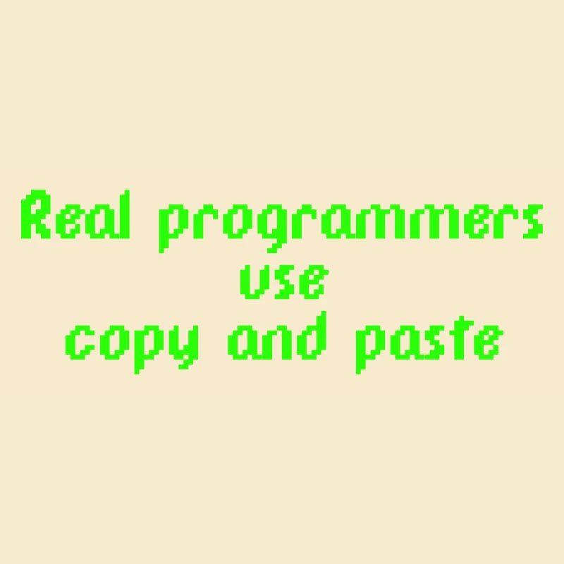Les vrais programmeurs utilisent le copier-coller