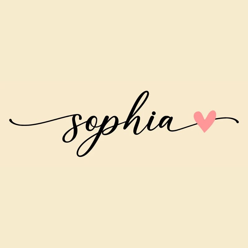 Sophia Name Calligraphy Font