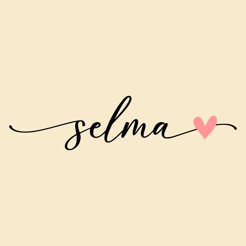 Selma Name Calligraphy Font