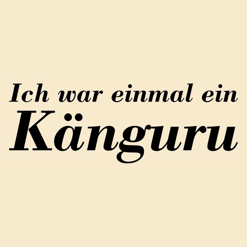 Einkaufsbeutel - ich war einmal ein Känguru