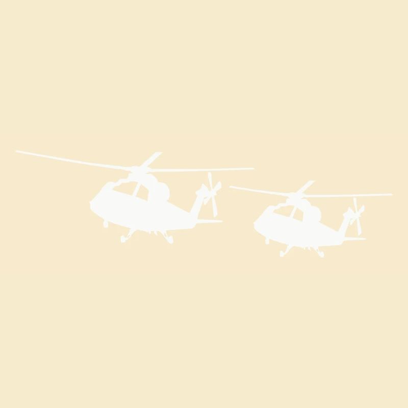 Silhouette d’hélicoptère