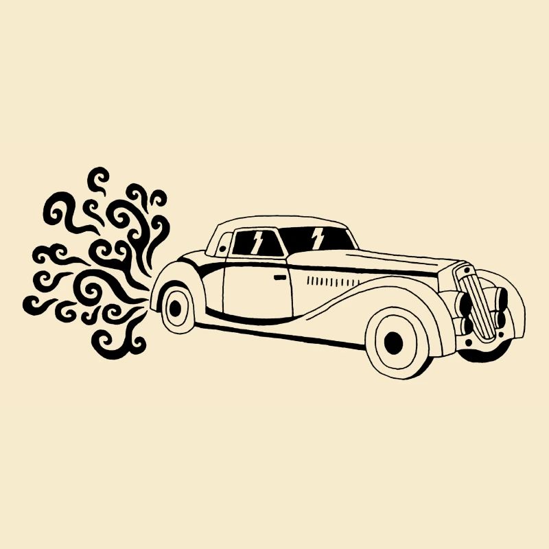 Schwarzer Oldtimer