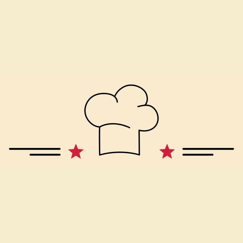 Toque de chef avec étoiles