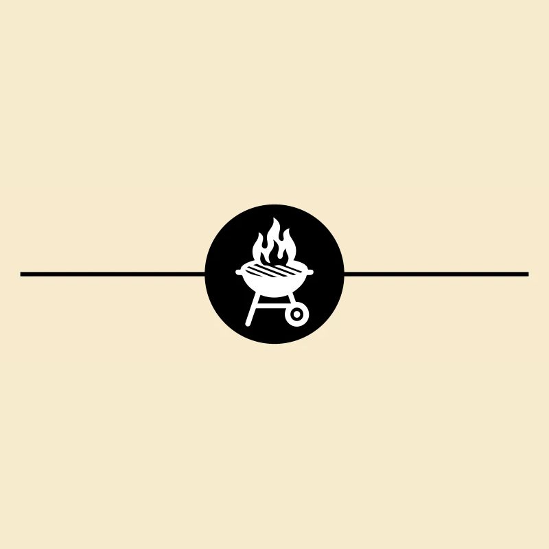Symbole du gril Ligne de grillades
