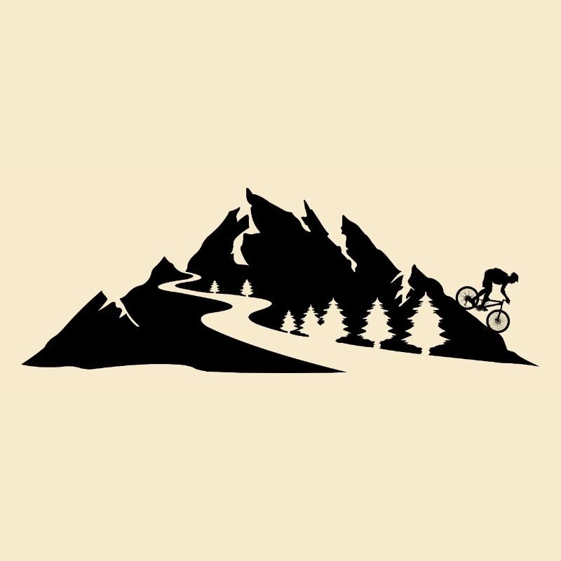 Downhill biker