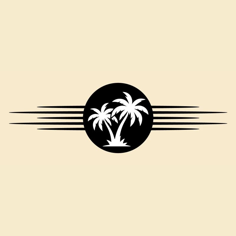 Palm Tree Symbol Island