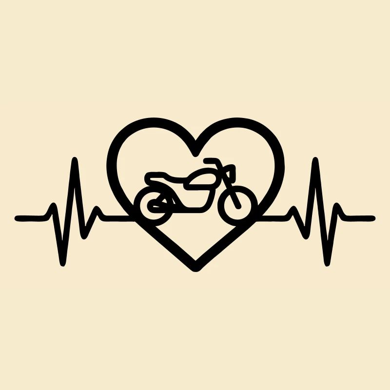 Motorrad Herz Biker Leidenschaft