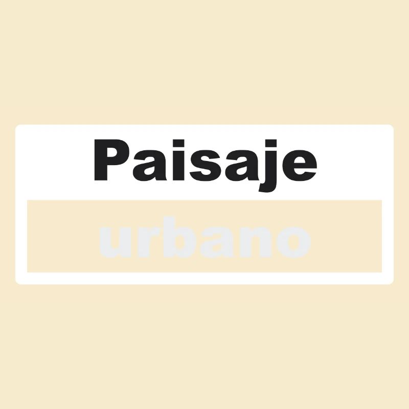 Stadtbild Typografie spanisch