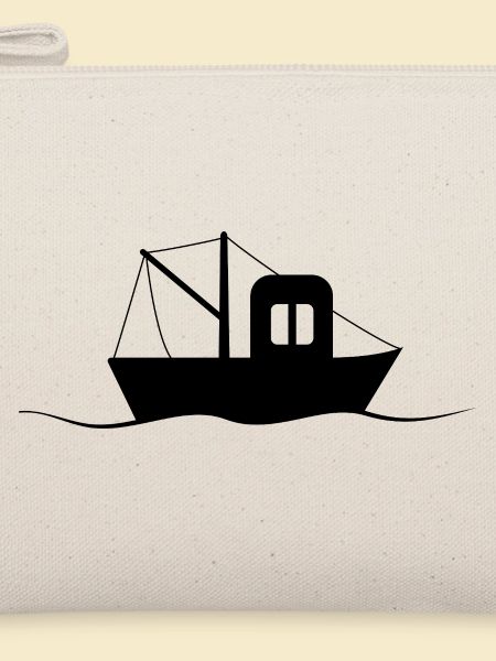 Fischkutter Silhouette, kleines Schiff