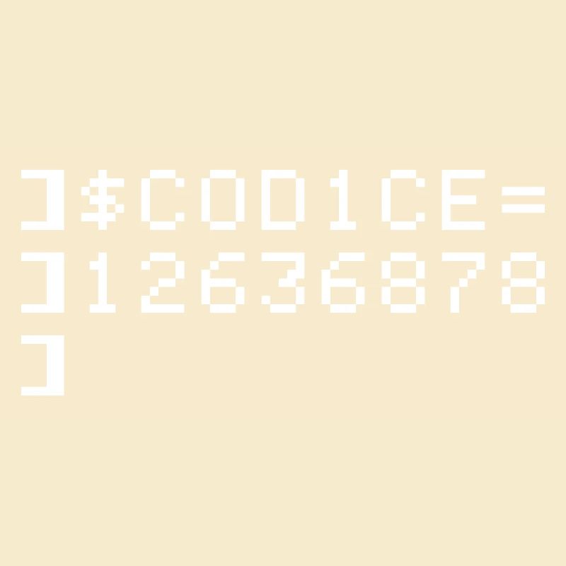 C0D1CE Codice 8-Bit Esadecimal Code Nerd Pix